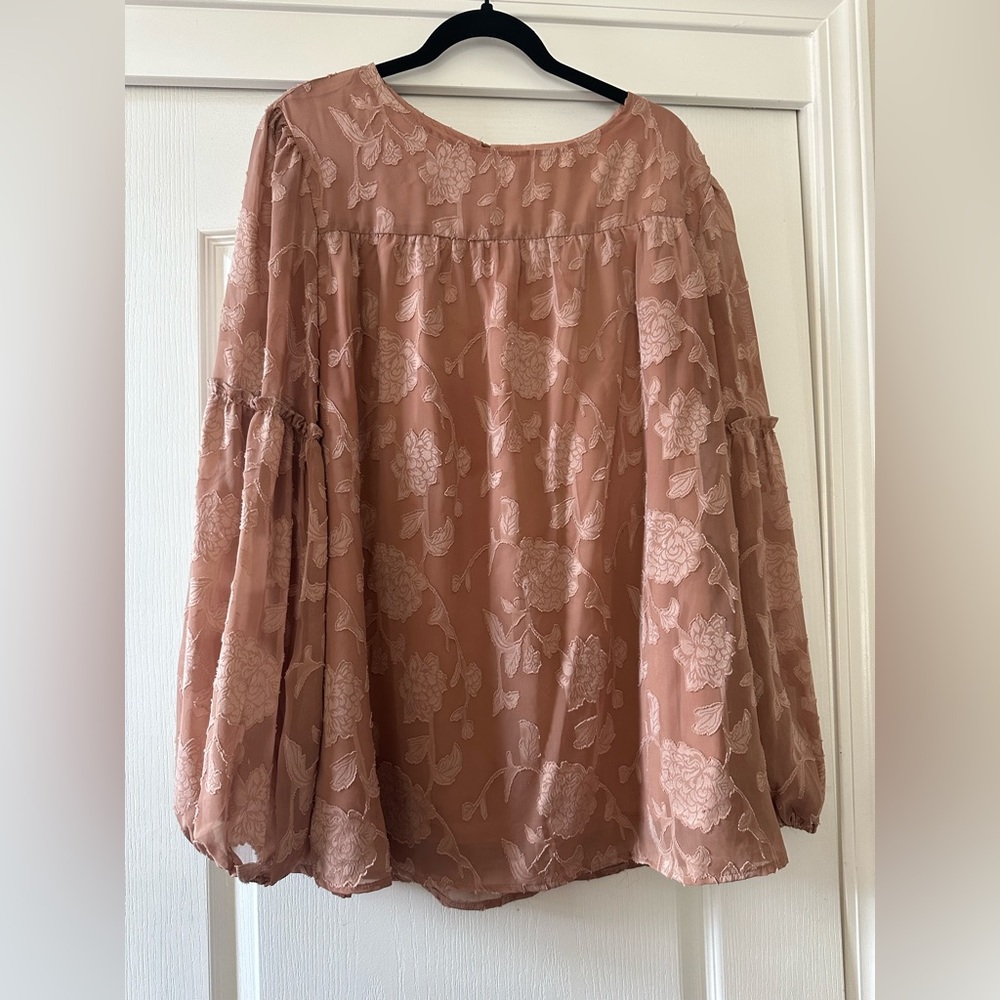 Long Sleeve Blush Top